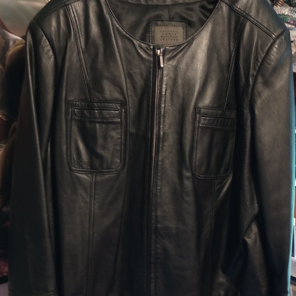 JohnPaulRichard Black Leather Jacket